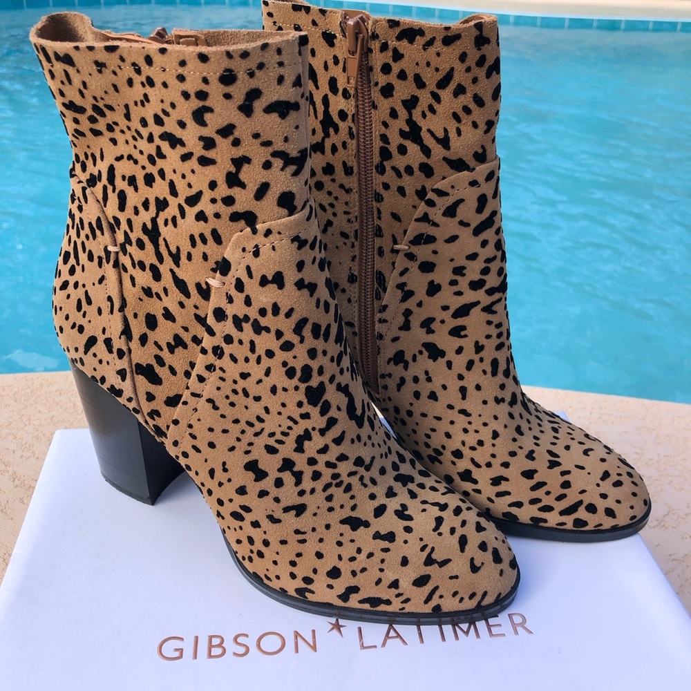 Gibson ⭐️ Latimer Lessonii Leopard Bootie